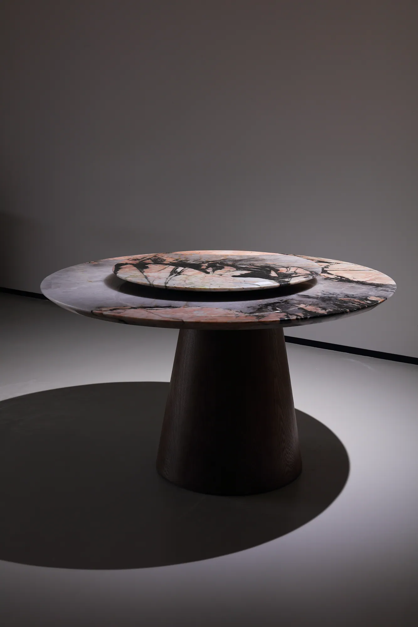 Pink Diamond Pandora Round Dining Table - full product view